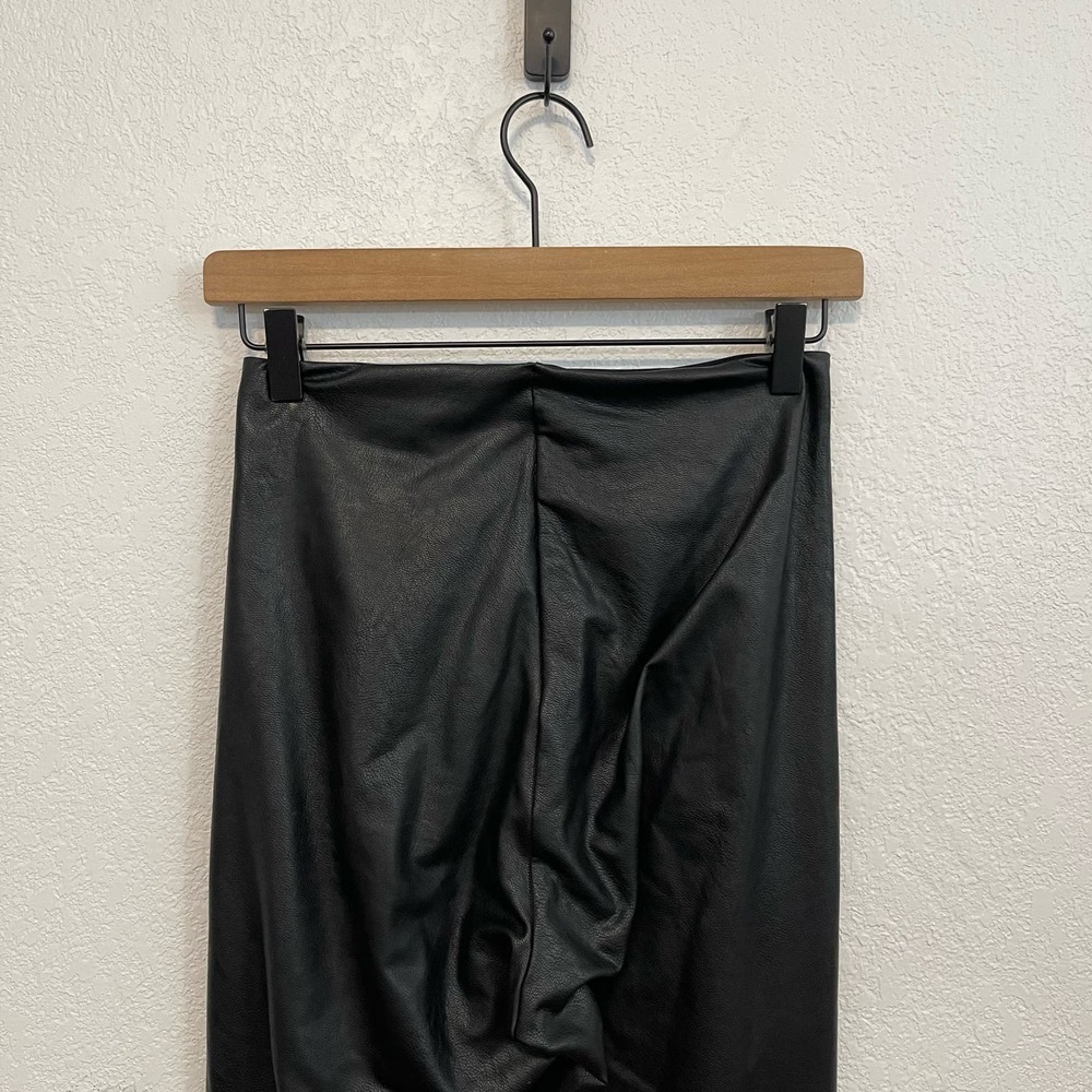 Commando Perfect Control High Waist Faux Leather Pull-On Leggings Black Medium - Picture 9 of 11